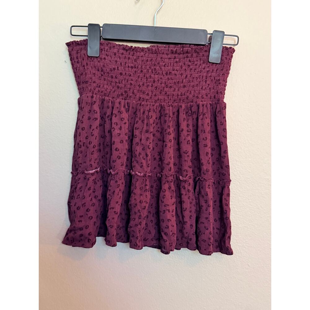 Hippie Rose Women's Mini Skirt Medium Wide Elastic Scrunch Waistband